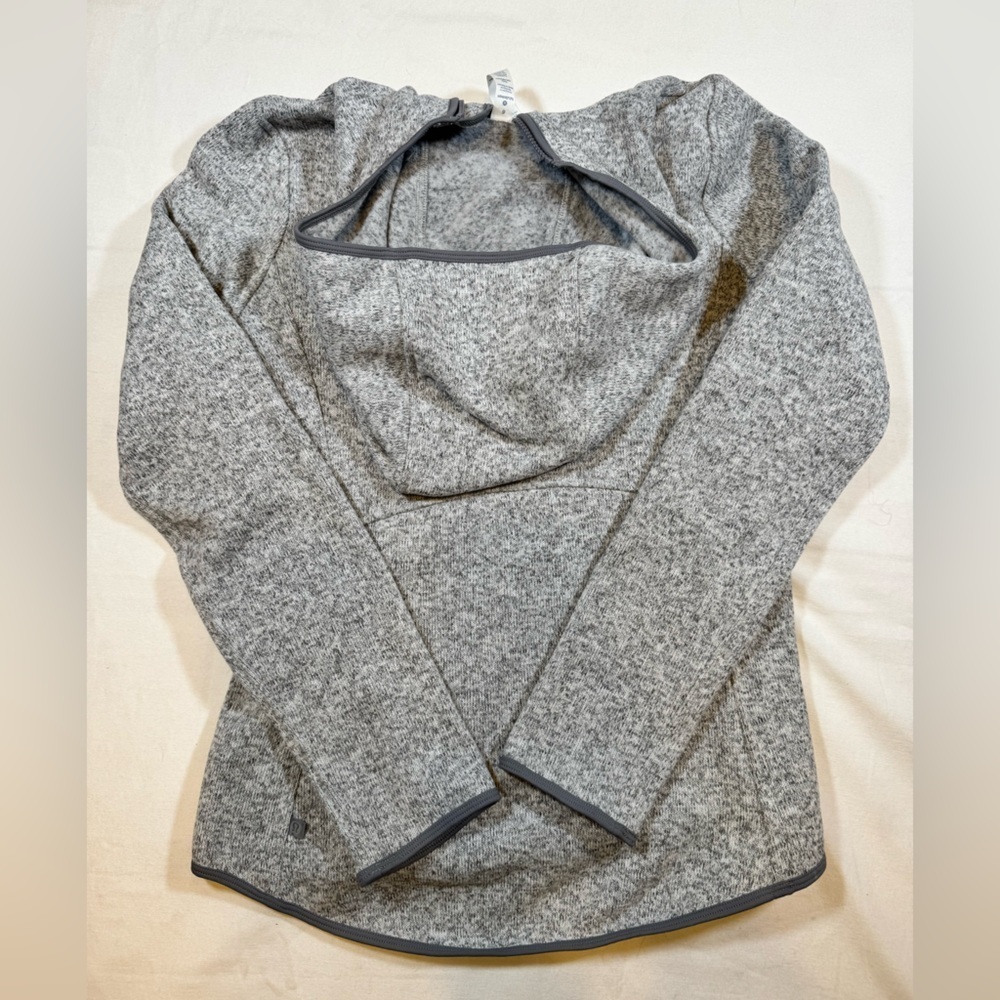 Lululemon (Worn Once) Women’s Heathered Gray Quarter Zip-Up Fleece Jacket Hoodie - Picture 9 of 9